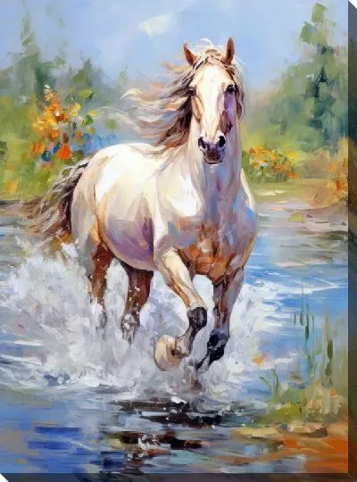 Картина маслом Лошадь №46