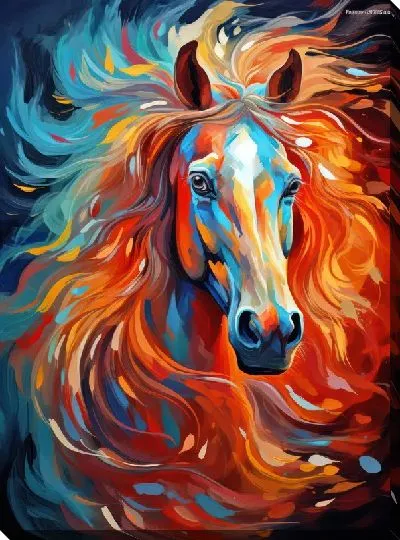 Картина маслом Лошадь №50