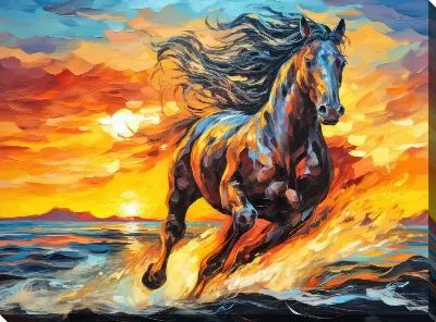 Картина маслом Лошадь №511