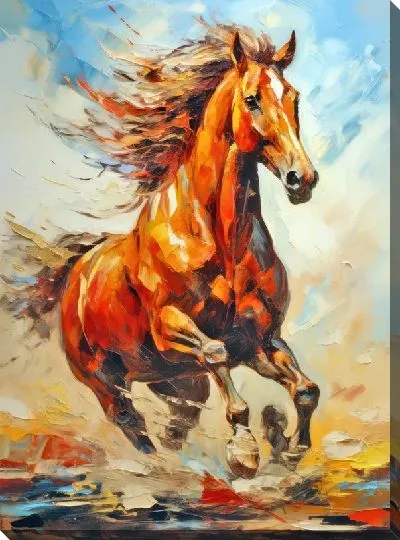 Картина маслом Лошадь №52