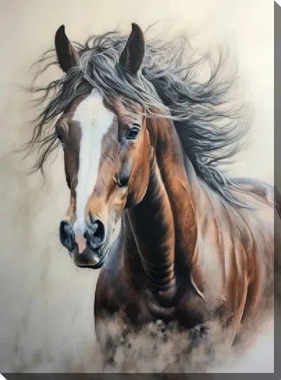 Картина маслом Лошадь №56