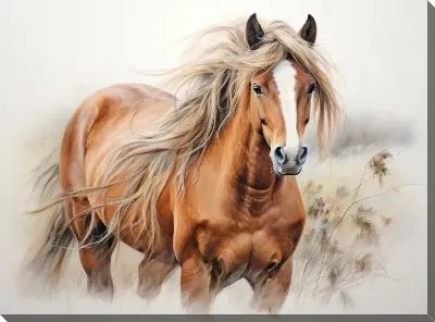 Картина маслом Лошадь №60