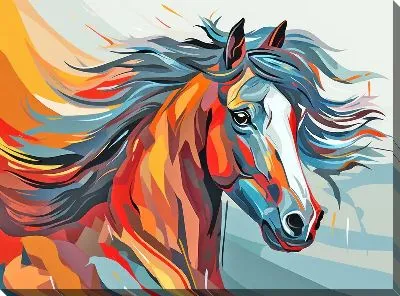 Картина маслом Лошадь №65