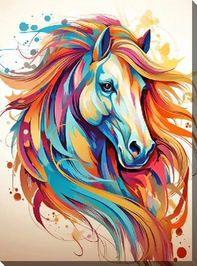 Картина маслом Лошадь №66