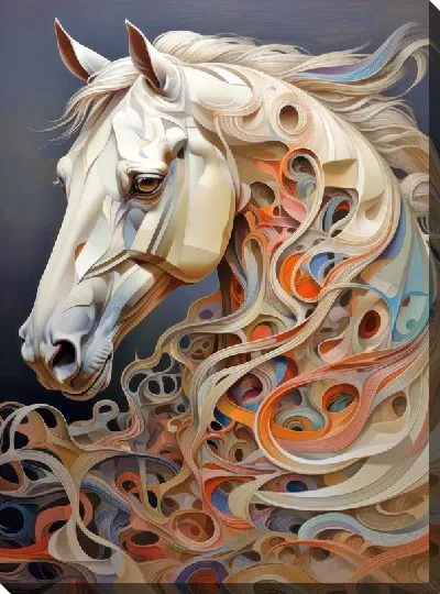 Картина маслом Лошадь №72