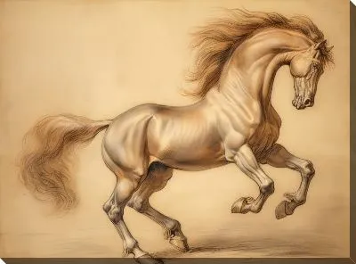 Картина маслом Лошадь №73