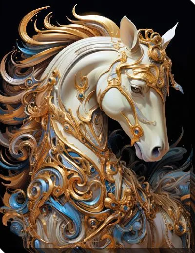 Картина маслом Лошадь №74