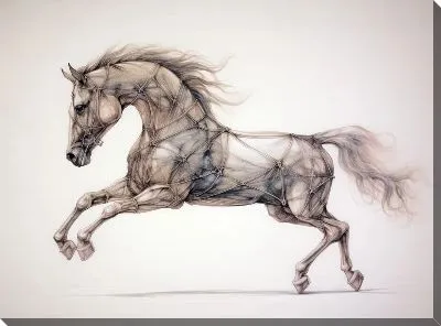 Картина маслом Лошадь №78
