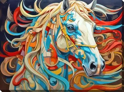 Картина маслом Лошадь №811