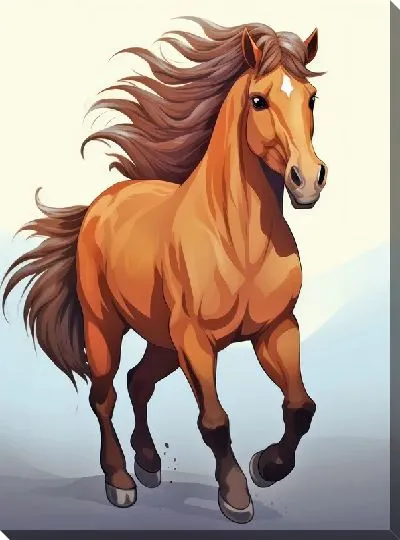 Картина маслом Лошадь №82