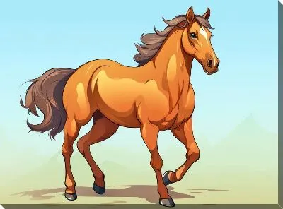 Картина маслом Лошадь №85