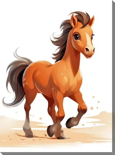 Картина маслом Лошадь №86