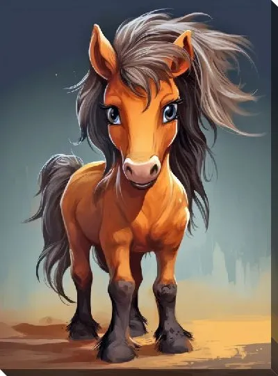 Картина маслом Лошадь №87