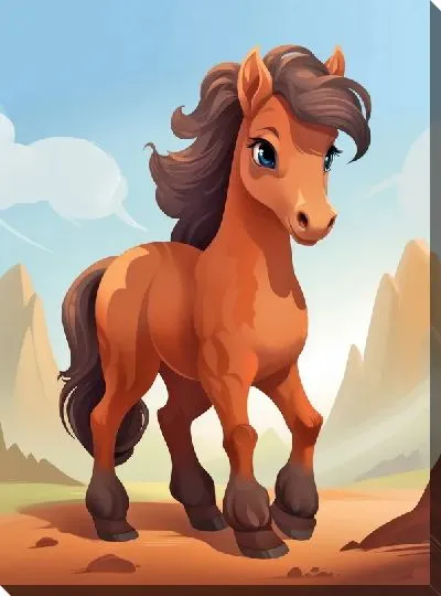 Картина маслом Лошадь №90