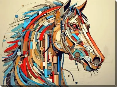 Картина маслом Лошадь №92