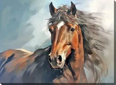 Картина маслом Лошадь №93
