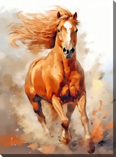Картина маслом Лошадь №95