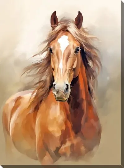 Картина маслом Лошадь №96