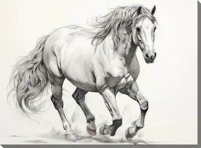 Картина маслом Лошадь №97