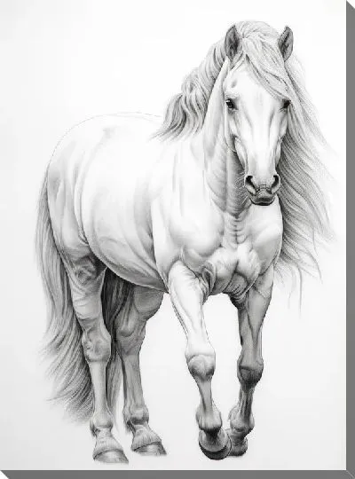 Картина маслом Лошадь №98