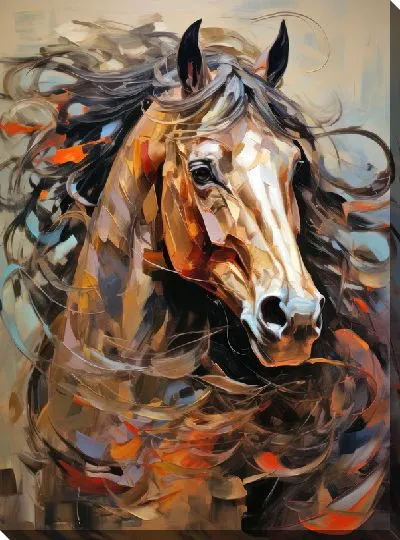 Картина маслом Лошадь №1011