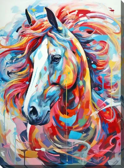 Картина маслом Лошадь №105