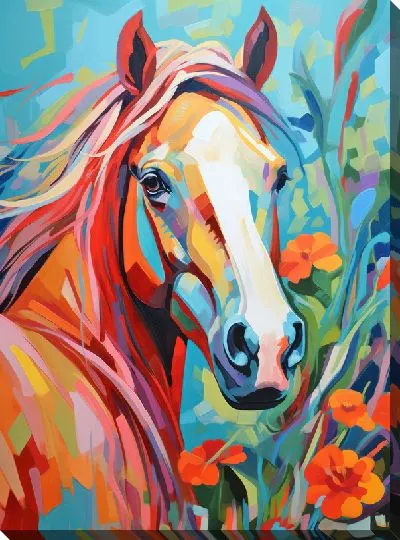 Картина маслом Лошадь №107