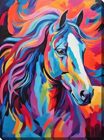 Картина маслом Лошадь №109