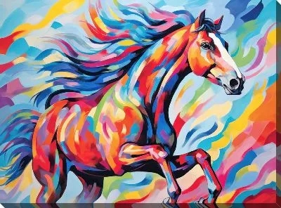 Картина маслом Лошадь №110
