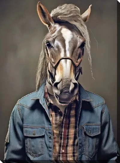 Картина маслом Лошадь №118