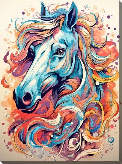 Картина маслом Лошадь №119