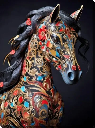 Картина маслом Лошадь №123