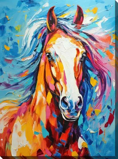 Картина маслом Лошадь №124