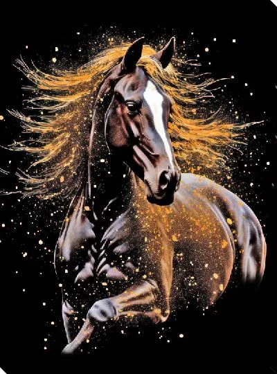 Картина маслом Лошадь №130
