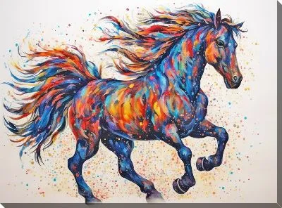 Картина маслом Лошадь №132