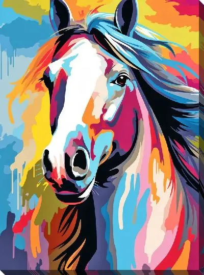 Картина маслом Лошадь №136