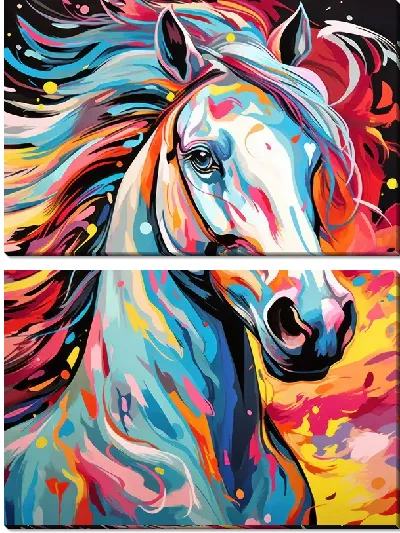 Модульная картина Лошадь №142