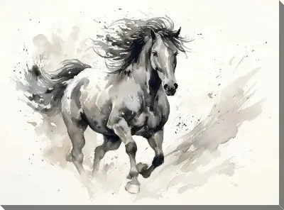 Картина маслом Лошадь №144