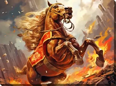 Картина маслом Лошадь №145