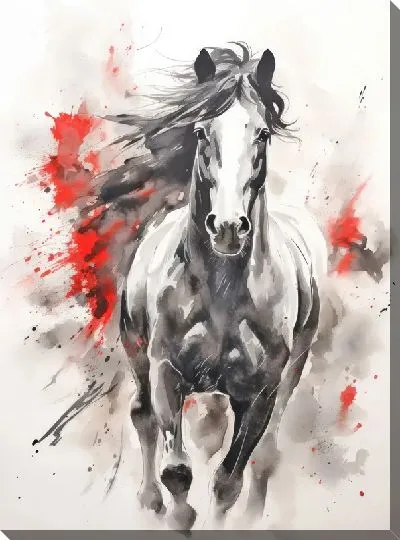 Картина маслом Лошадь №147