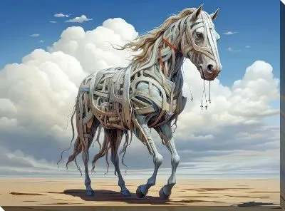 Картина маслом Лошадь №152