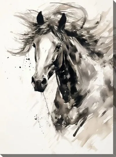 Картина маслом Лошадь №154