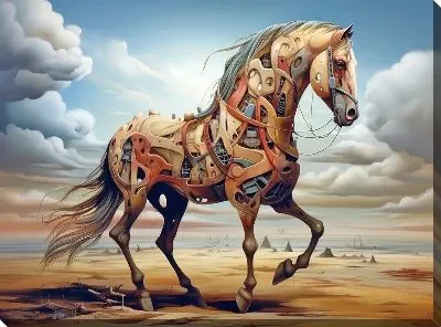 Картина маслом Лошадь №156