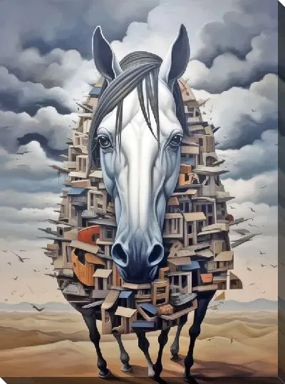 Картина маслом Лошадь №158