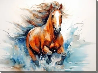 Картина маслом Лошадь №164