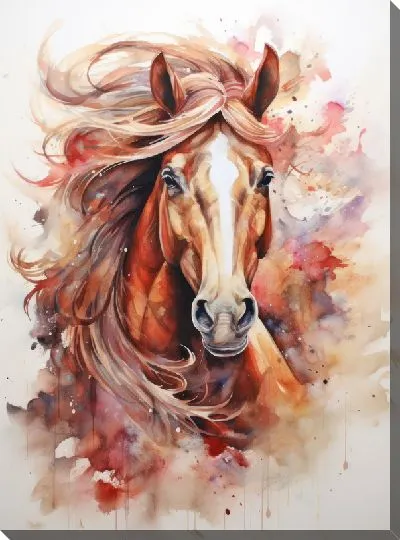 Картина маслом Лошадь №166