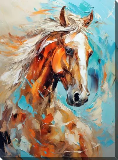 Картина маслом Лошадь №174