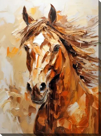 Картина маслом Лошадь №176