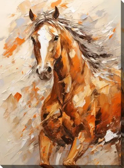 Картина маслом Лошадь №178