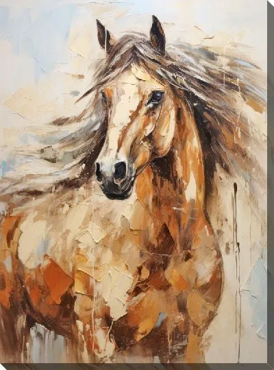 Картина маслом Лошадь №179